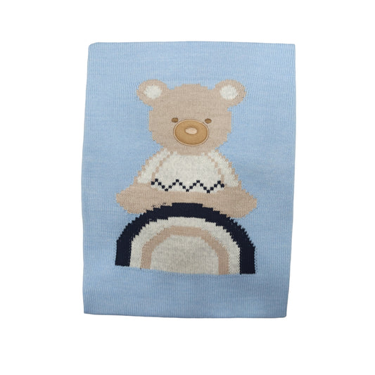 Coperta in lana ricamata Teneri & Belli TC 307