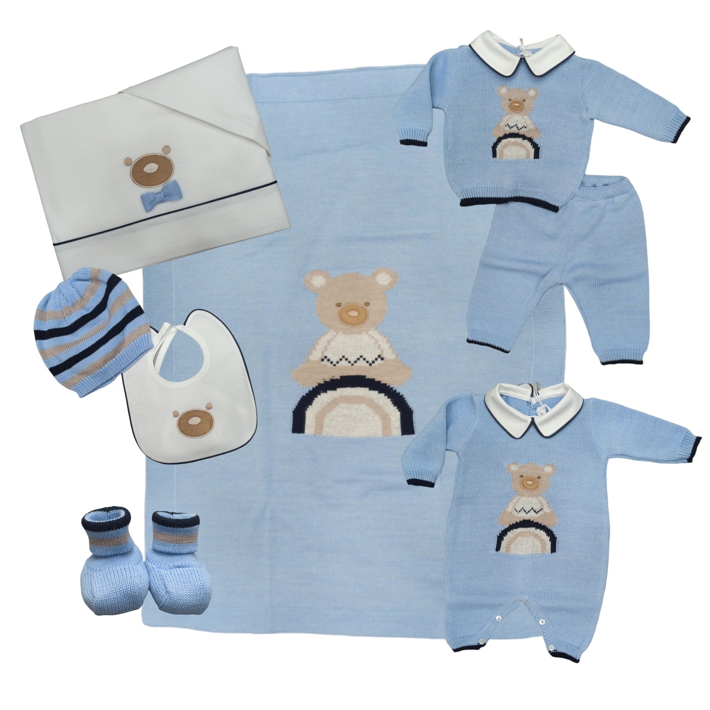 Set lenzuola cotone culla Teneri & Belli TL 307