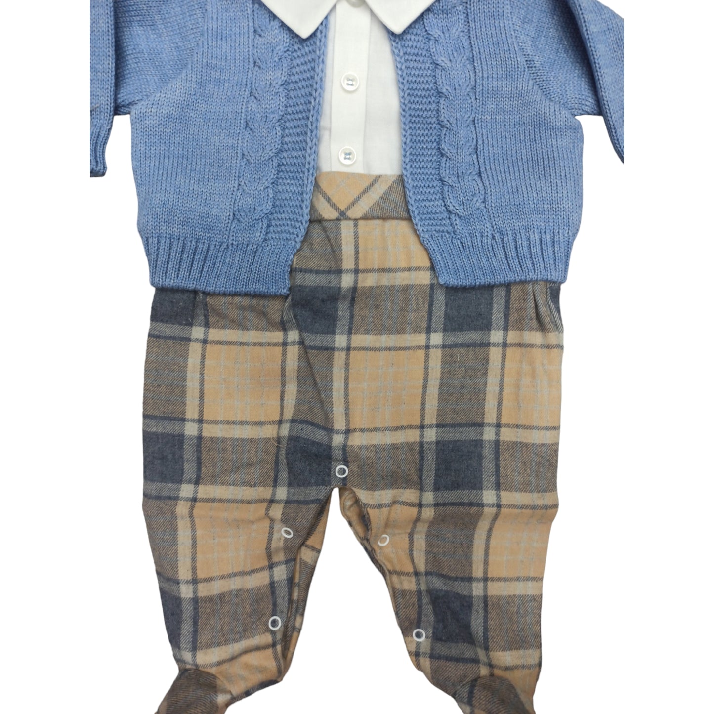 Tutina flanella e lana nascita Teneri & Belli TT 311