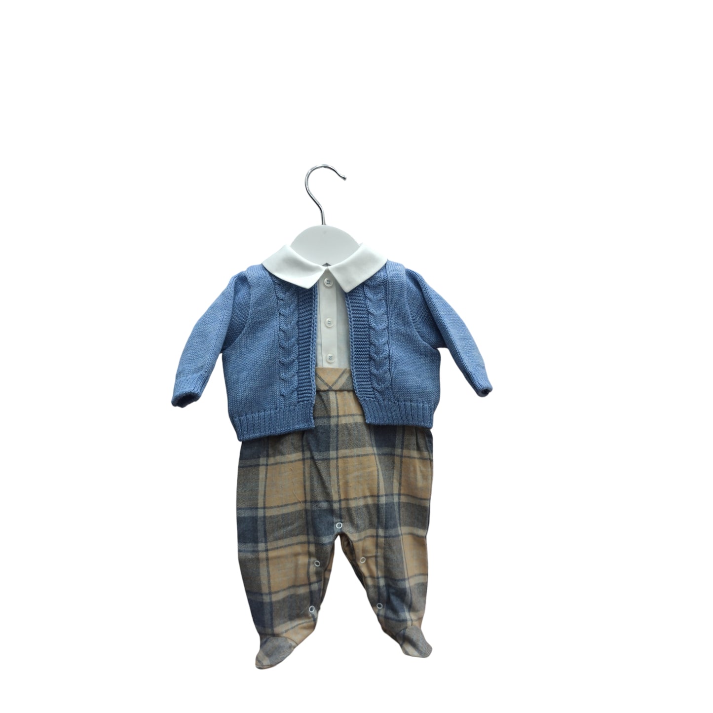 Tutina flanella e lana nascita Teneri & Belli TT 311