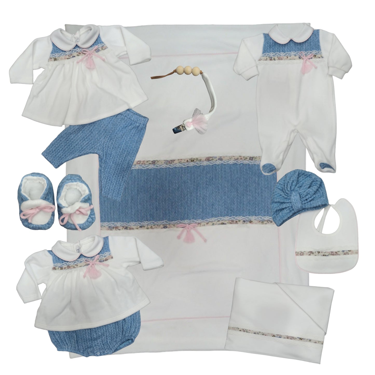 Set lenzuola cotone culla Teneri & Belli TL 306