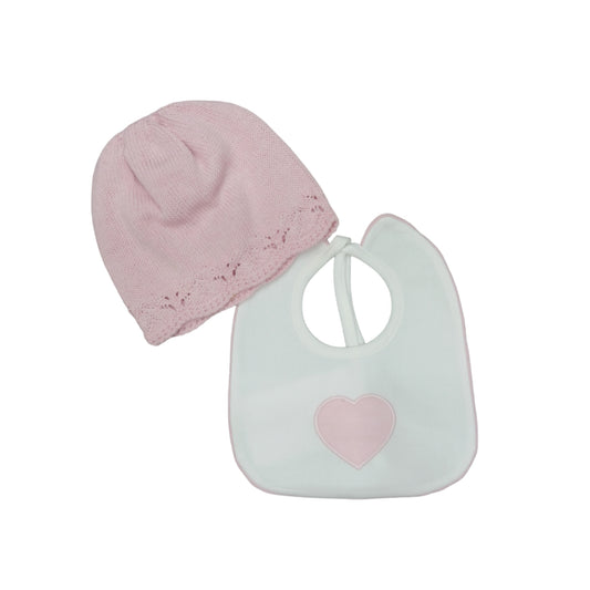 Coordinato cappello e bavetta ciniglia Teneri & Belli TR 310