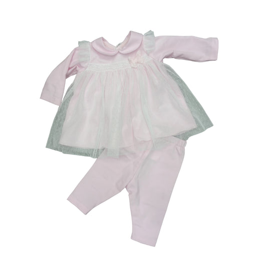 Vestina nascita cotone chiffon Teneri & Belli TV 852