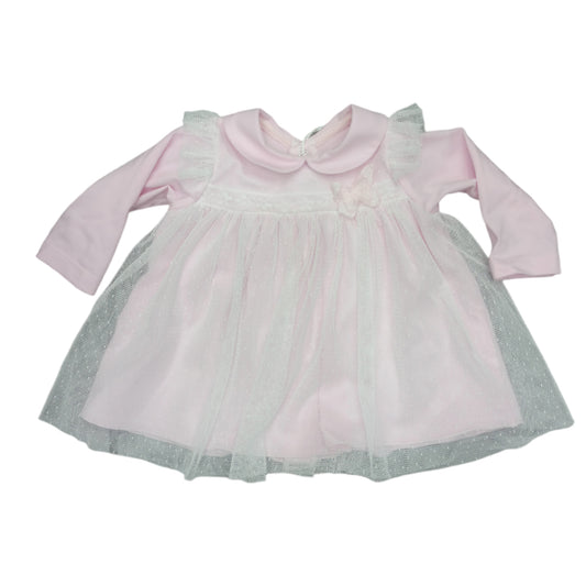 Vestina nascita cotone chiffon Teneri & Belli TV 852