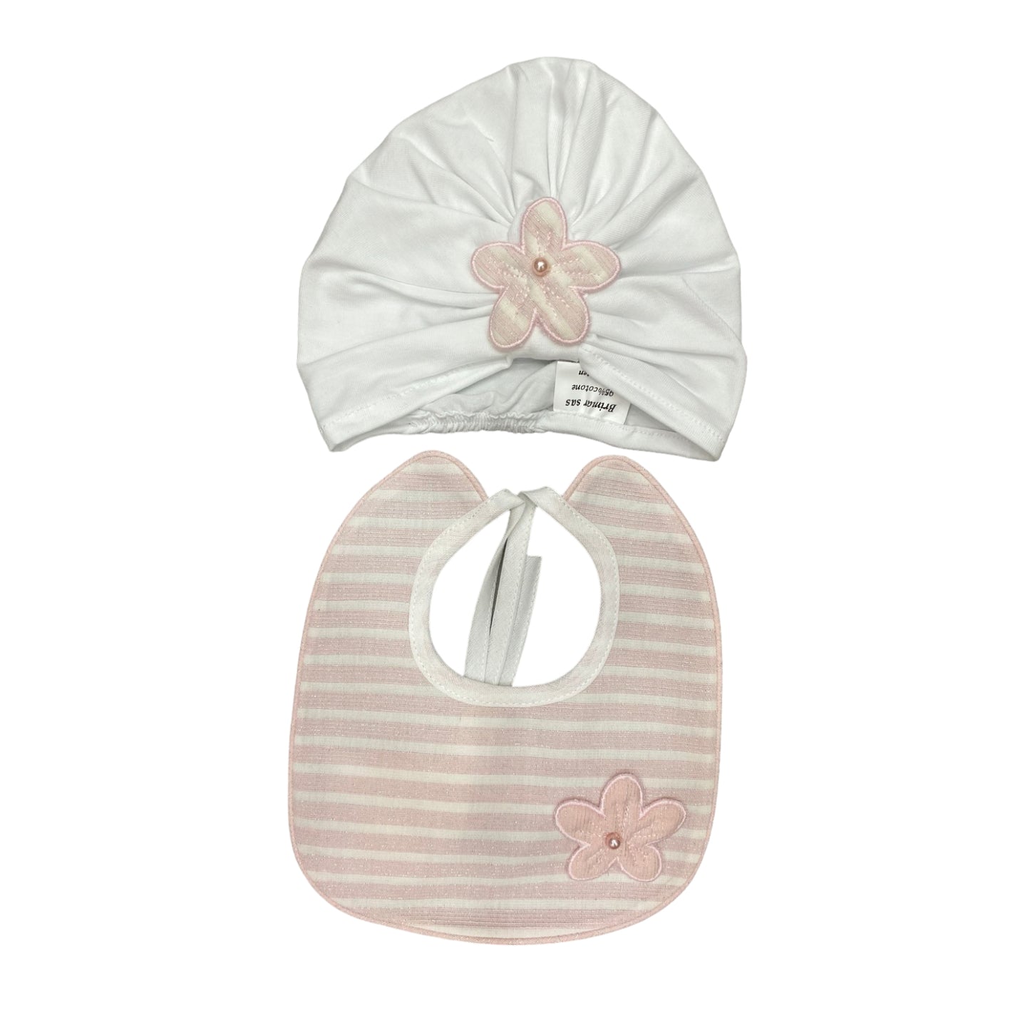 Coordinato cappello e bavetta Teneri & Belli TR 152