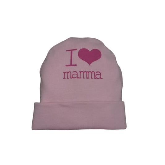 Cappellino cotone nascita Nancy I Love Mamma 1662/2 P