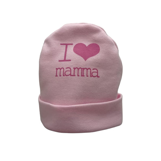 Cappellino cotone nascita Nancy I Love Mamma 1662/2 P