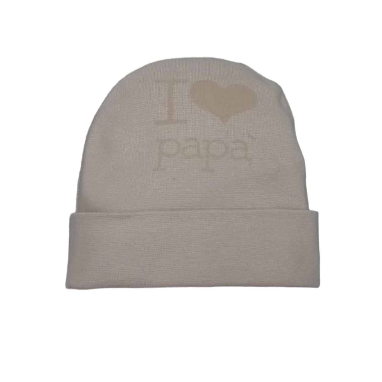 Cappellino cotone nascita Nancy I Love Papà 1662/1 B