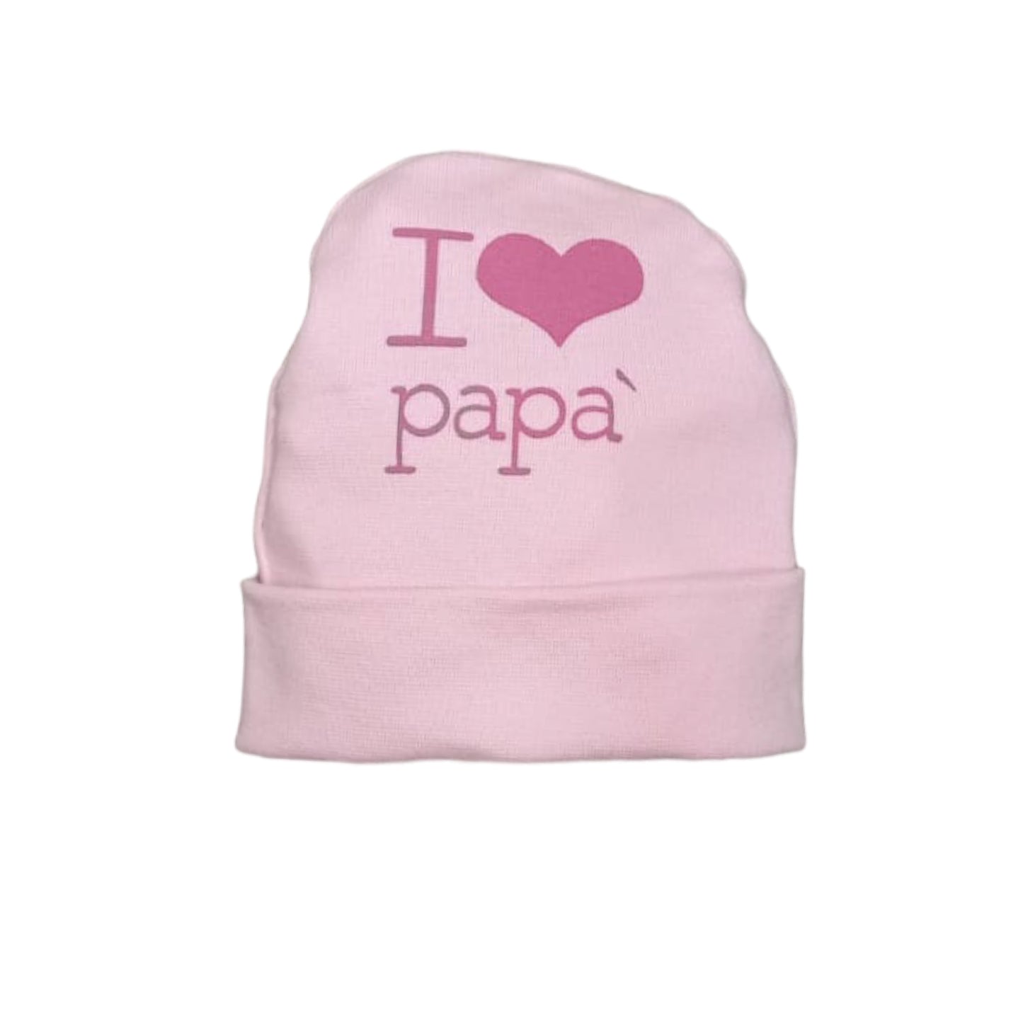 Cappellino cotone nascita Nancy I Love Papà 1662/1 P