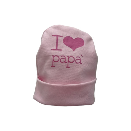 Cappellino cotone nascita Nancy I Love Papà 1662/1 P