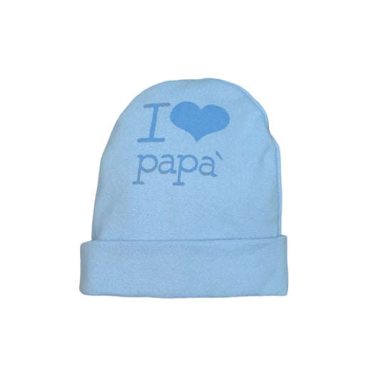 Cappellino cotone nascita Nancy I Love Papà 1662/1 A