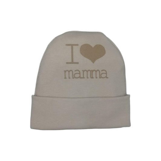 Cappellino cotone nascita Nancy I Love Mamma 1662/2 B