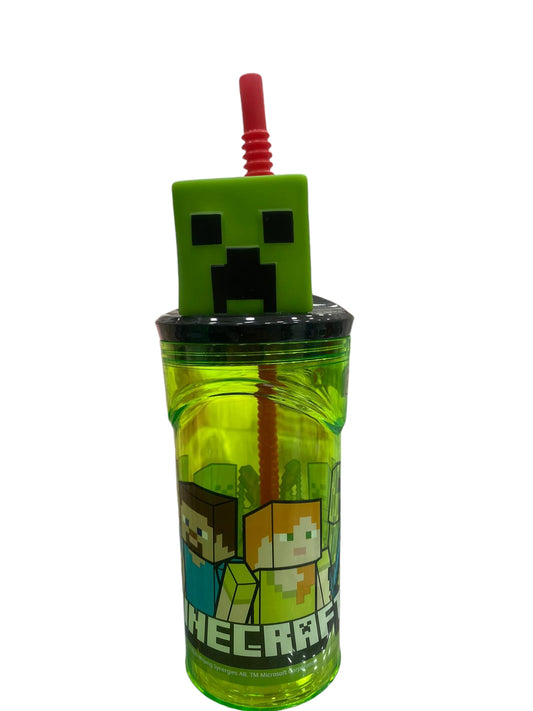 Bicchiere con cannuccia Minecraft