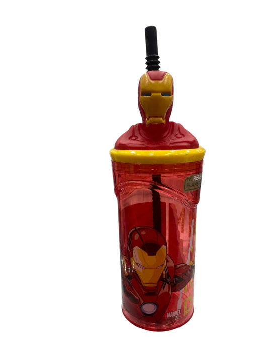 Bicchiere con cannuccia Ironman