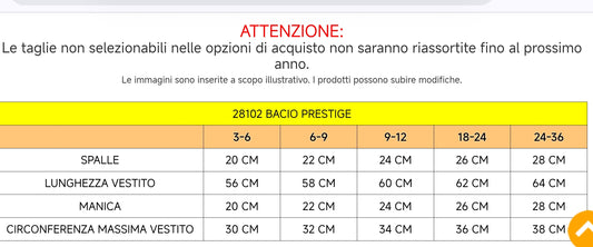 Bacio Prestige neonata 28102