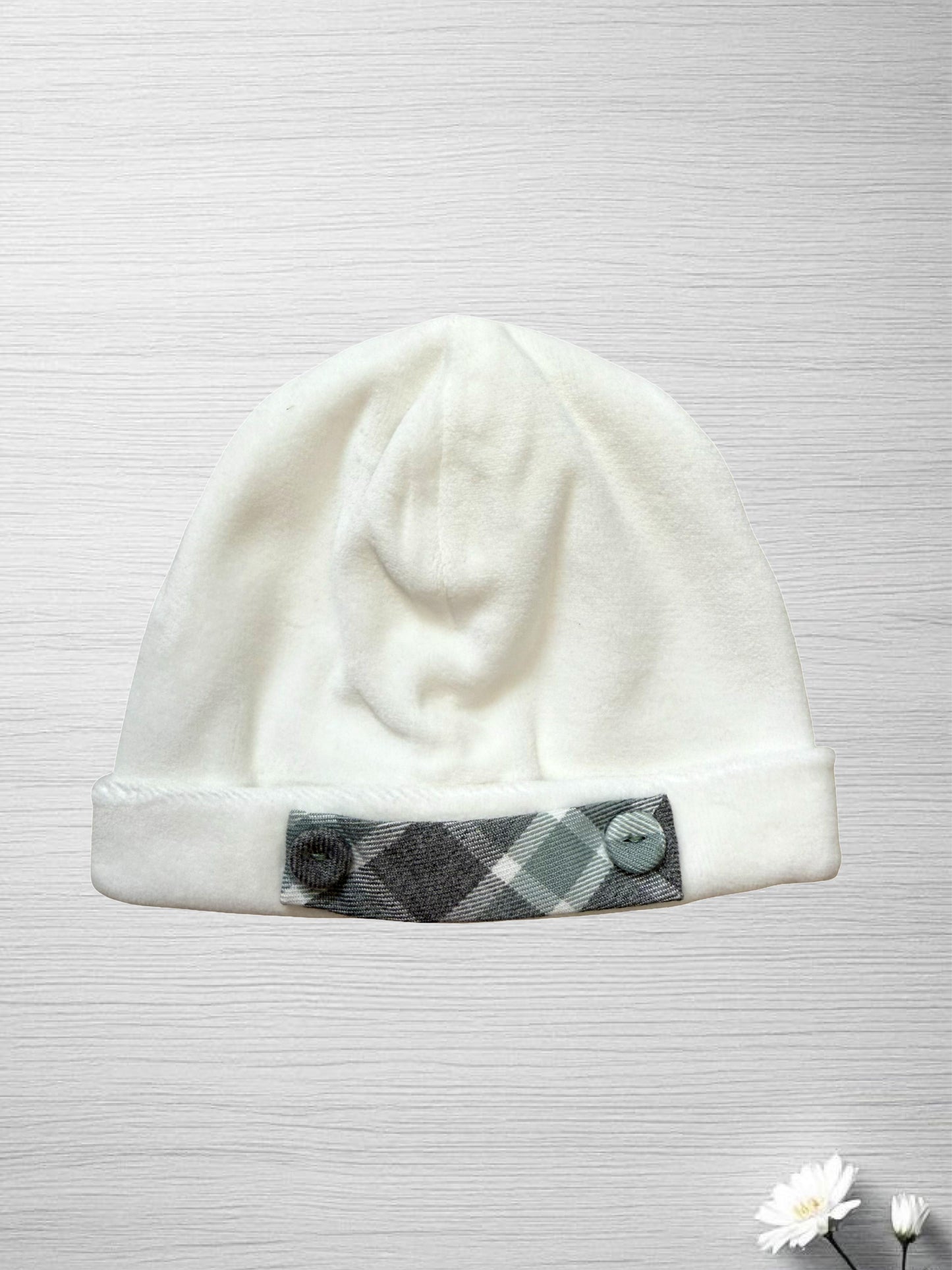 Coordinato cappello e bavetta ciniglia Teneri & Belli TR 403