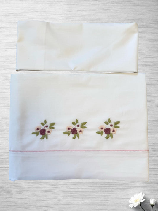 Set lenzuola cotone culla Teneri & Belli TL 412