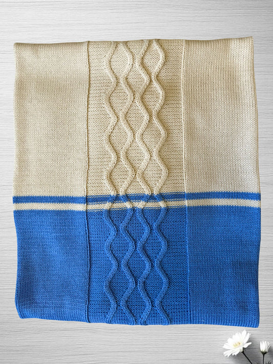 Coperta in lana ricamata Teneri & Belli TC 411